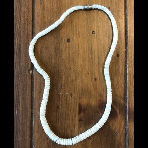 Necklace made from Beads of White Shells, Unisex